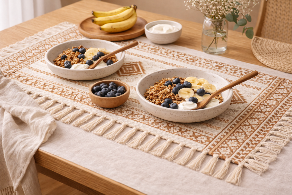 Boho Cotton Table Runner