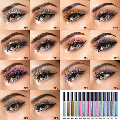Chameleon Mascara: Colorful, Vegan, Lengthening, Diamond-Like Sparkle, Long-Lasting