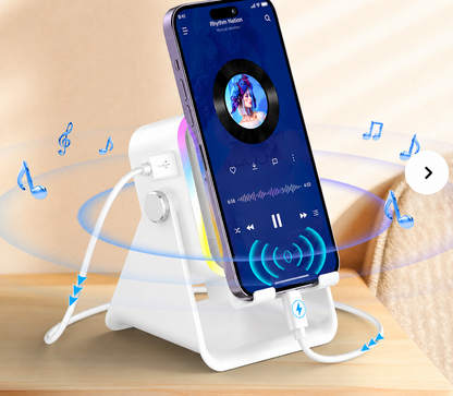 📱 Wireless Induction Audio Speaker Stand