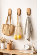 Self-Adhesive Wooden Wall Hook