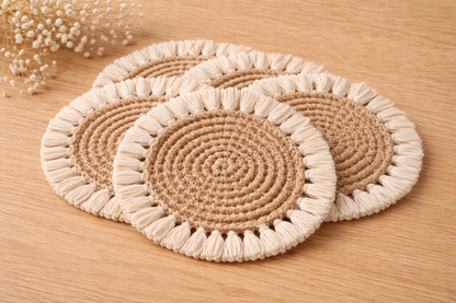 Handwoven Round Coasters