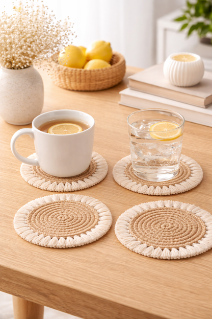 Handwoven Round Coasters