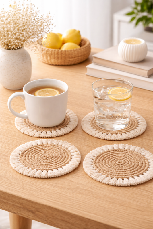 Handwoven Round Coasters
