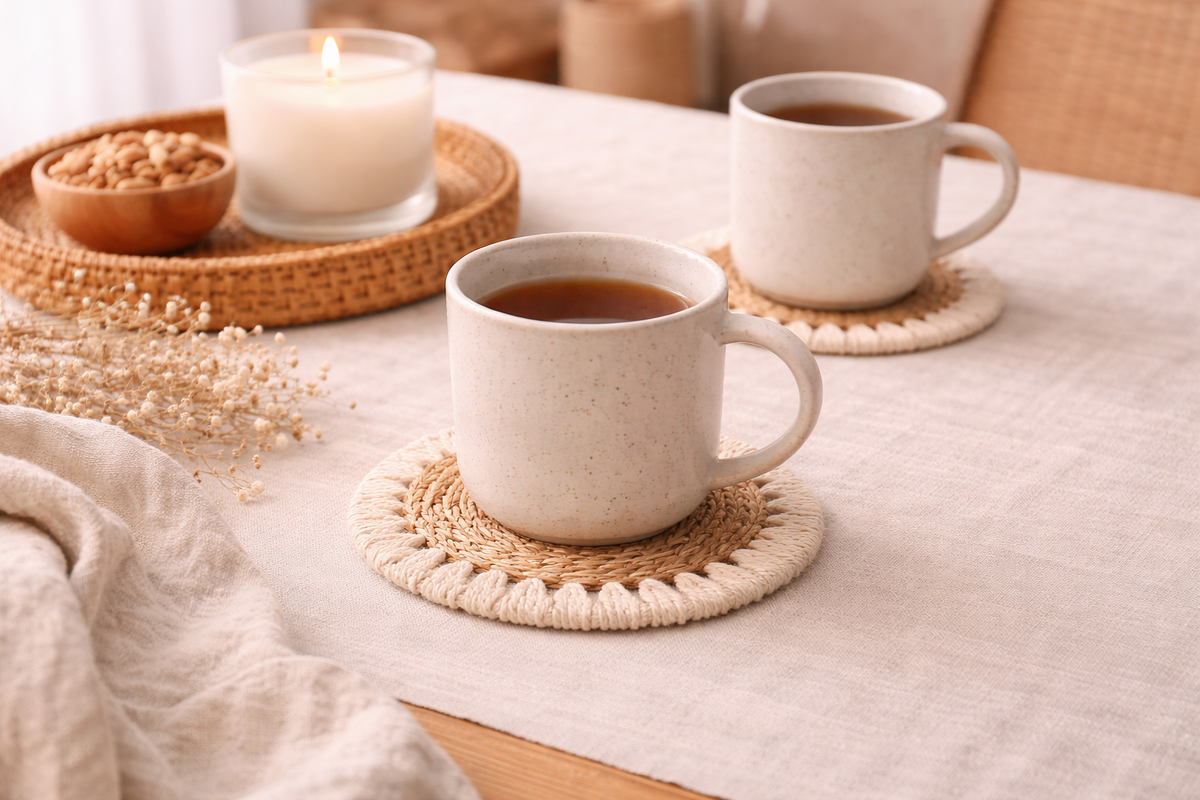 Handwoven Round Coasters