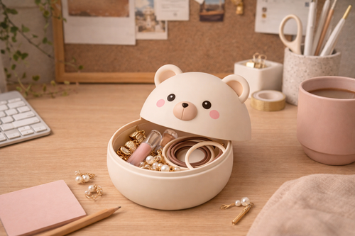 Cute Bear Jewelry Storage Box