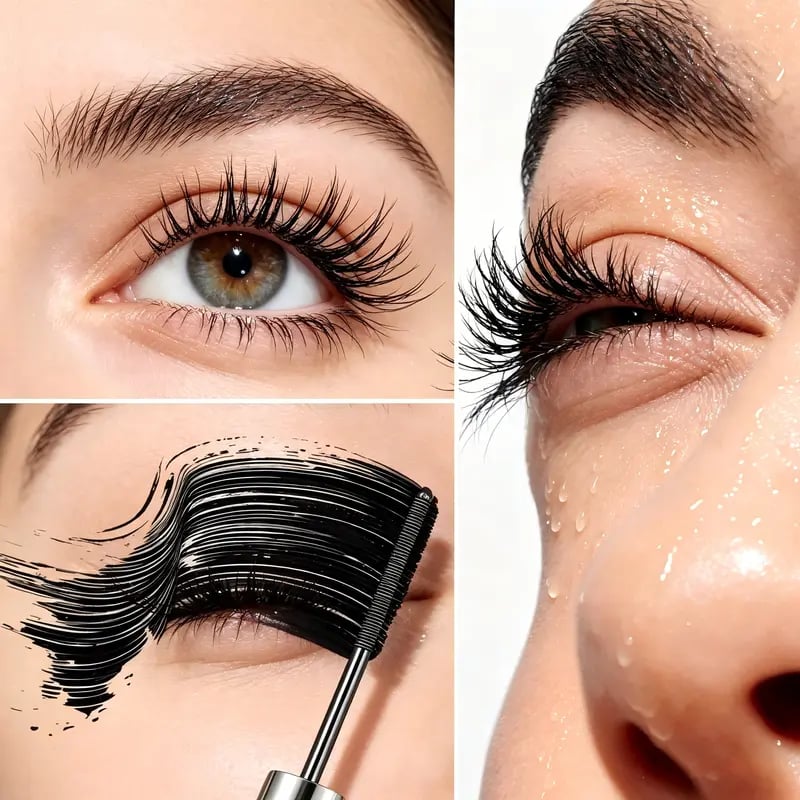 🔥Limited-Time(Buy 1 Get 1 Free)👁️✨Volumizing Lengthening Smudge—Proof Mascara with Nourishing Formula