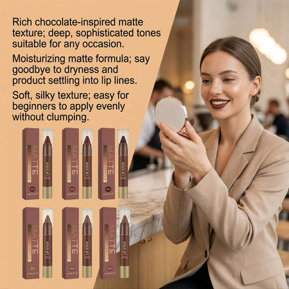 Rich Chocolate Series Matte Lip Gloss