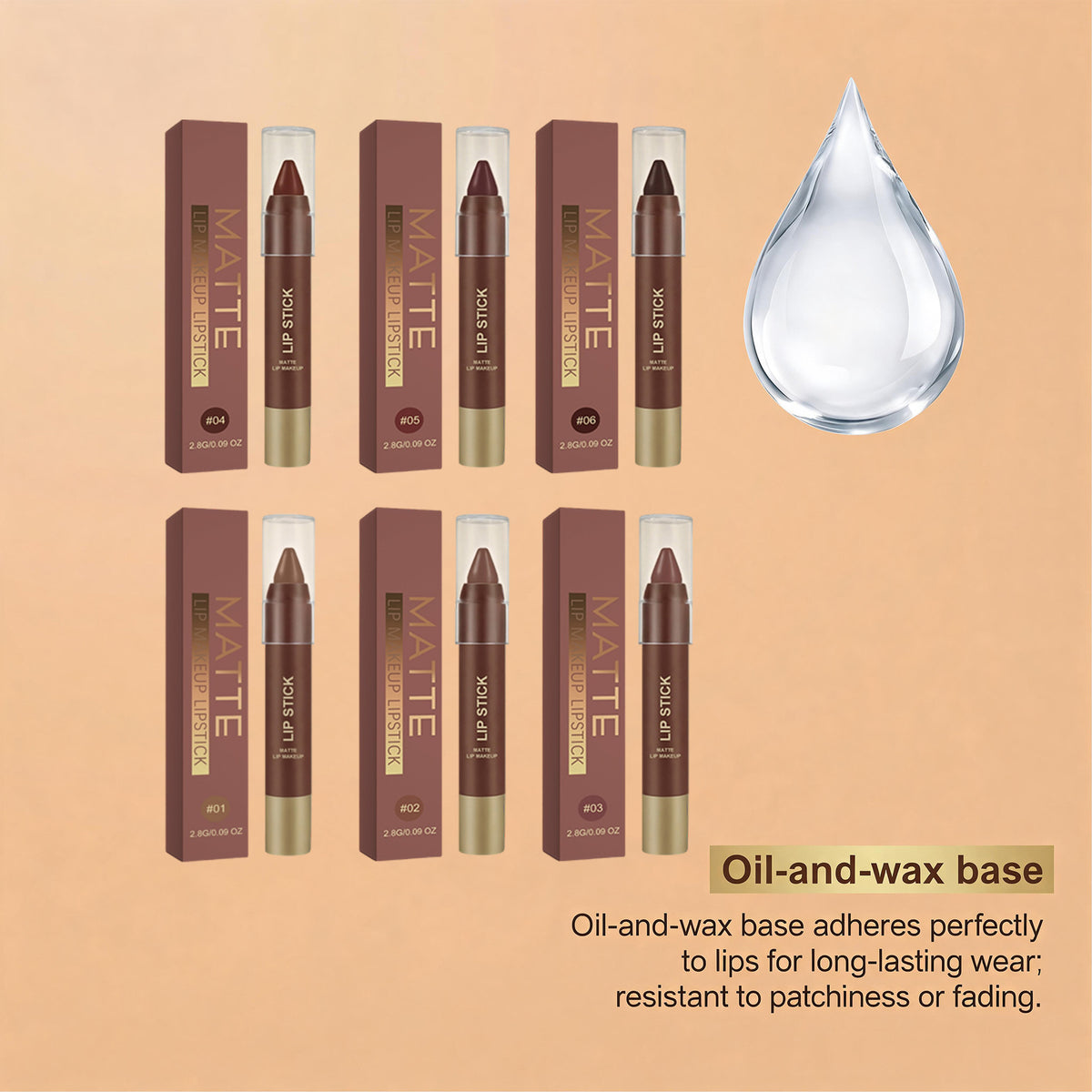 Rich Chocolate Series Matte Lip Gloss