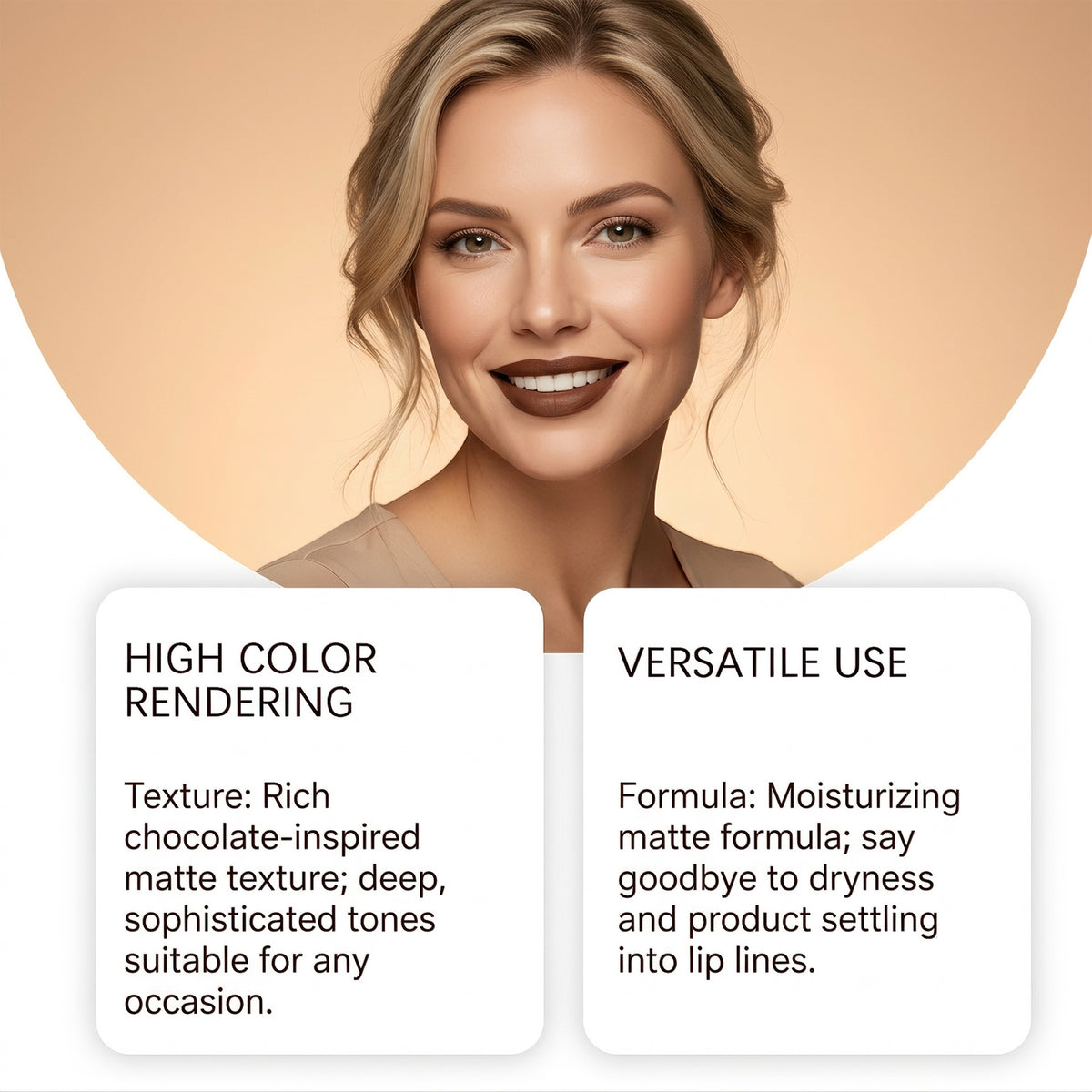 Rich Chocolate Series Matte Lip Gloss