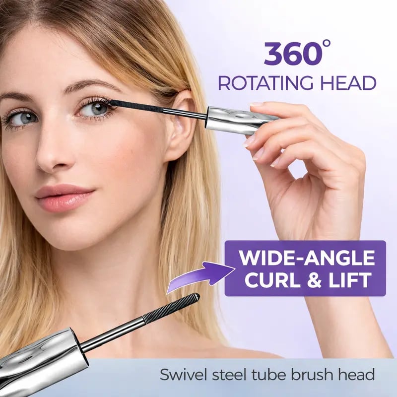 🔥Limited-Time(Buy 1 Get 1 Free)👁️✨Volumizing Lengthening Smudge—Proof Mascara with Nourishing Formula