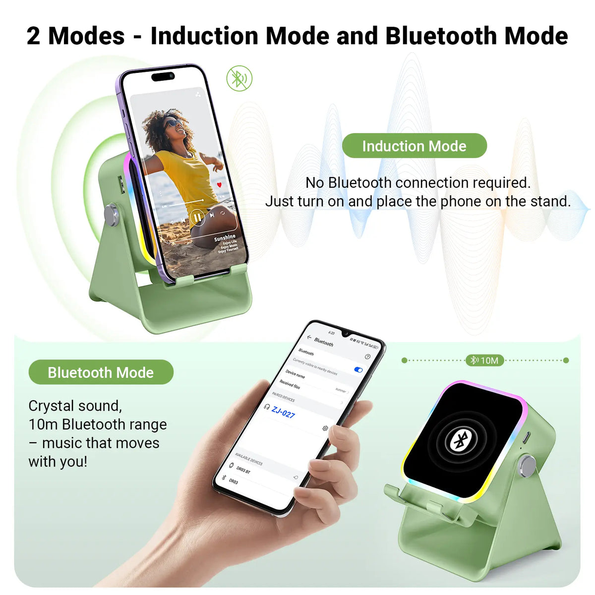 📱 Wireless Induction Audio Speaker Stand