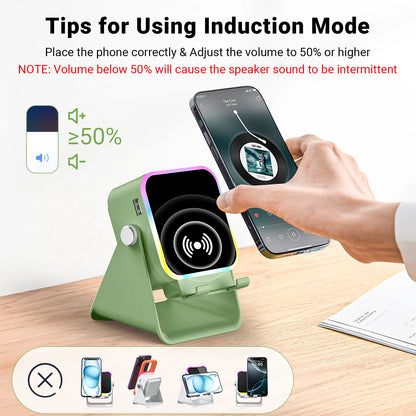 📱 Wireless Induction Audio Speaker Stand