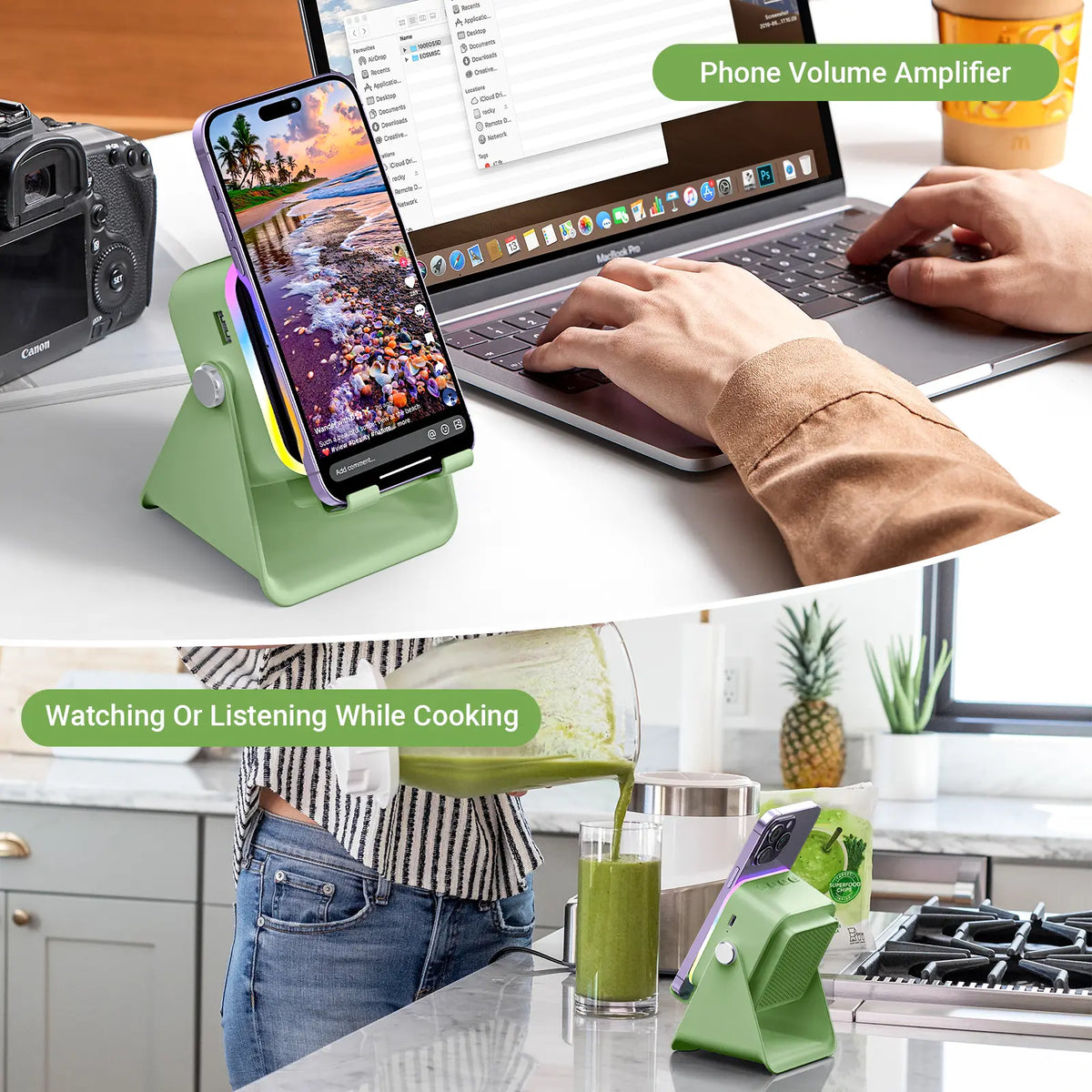 📱 Wireless Induction Audio Speaker Stand