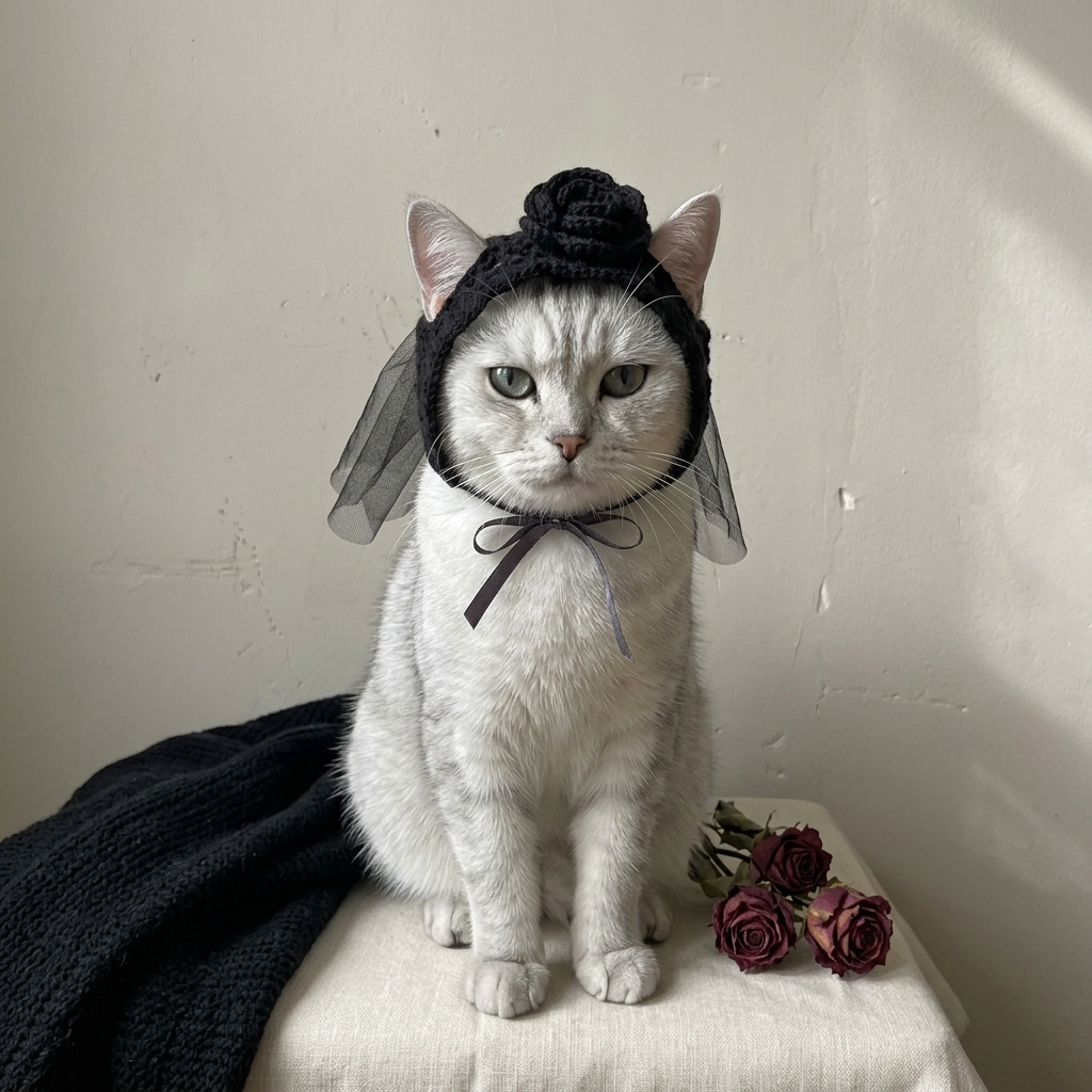 Skull Moth Cat Hat